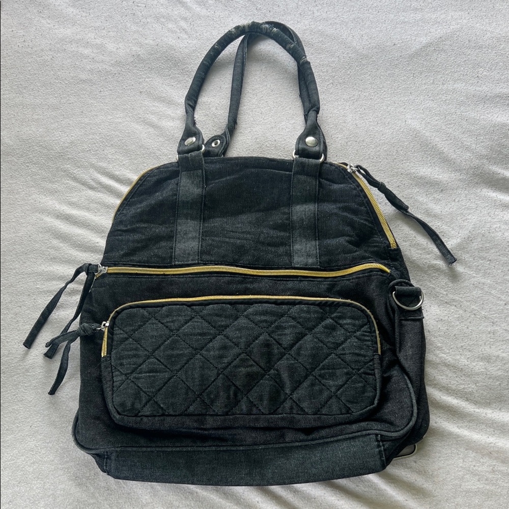 💋3/$10💋Powder Room Shoulder Purse Grey Casual Gym Bag